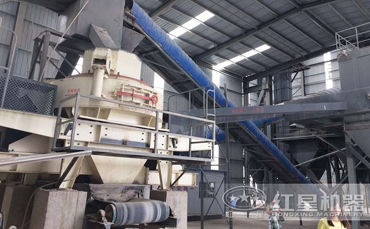 制砂機作業現場